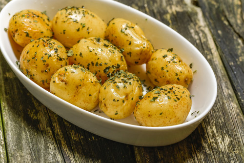 Fokhagymás petrezselymes krumpli 